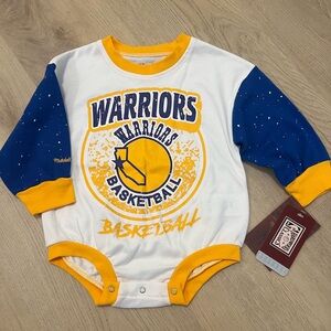 Warriors Basketball Baby Onesie Bubble Romper
